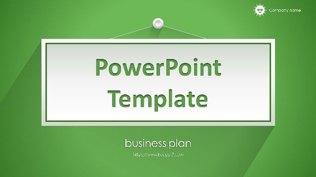 Flat Green Business PowerPoint Templates