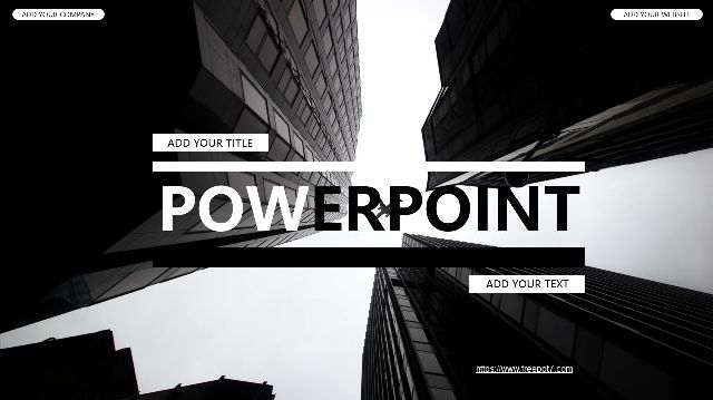 black & white presentation powerpoint template