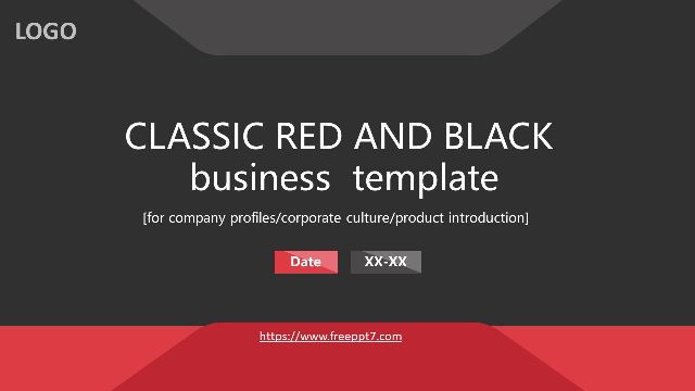<b>Classic Red Black Business PowerPoint Templates</b>