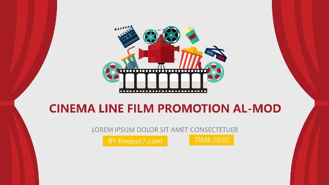 <b>Cinema movie promotion PowerPoint templates</b>