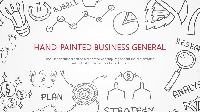 <b>Hand drawn business profile PowerPoint Templates</b>