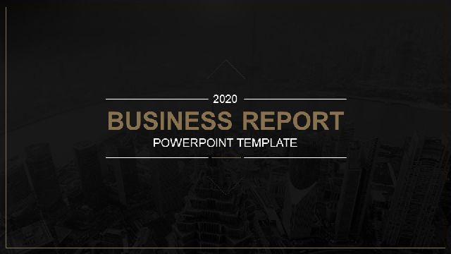 <b>Black Gold Business Report PowerPoint Templates</b>