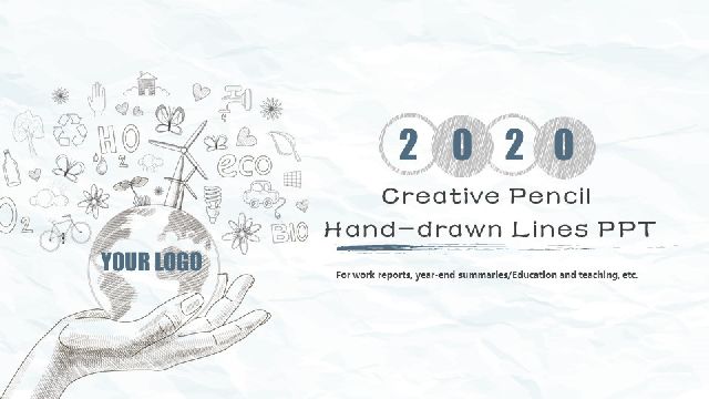 <b>Creative Pencil Hand-drawn Lines PowerPoint templates</b>