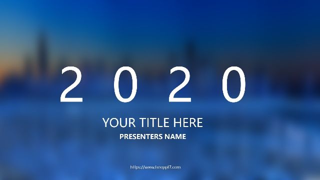 Blue Line Simple Business PowerPoint Templates