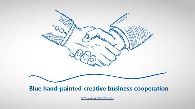 <b>Hand drawn business cooperation PowerPoint Templates</b>
