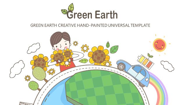 Green Earth Cartoon Powerpoint Templates Best Powerpoint Templates And Google Slides For Free Download