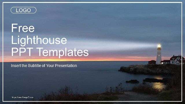 Lighthouse Landscape Business PowerPoint Templates