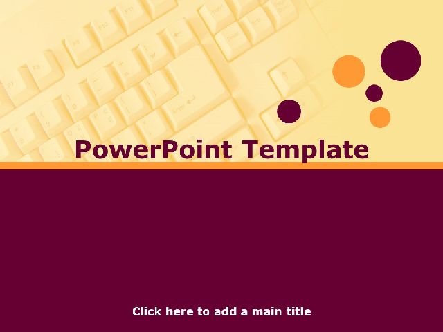 Purple Orange Business PowerPoint Templates