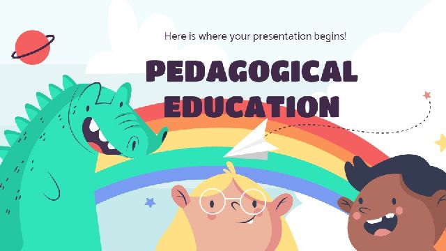 Cartoon Style Education PowerPoint Templates