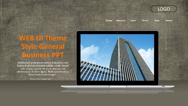WEB UI Style Business PowerPoint 