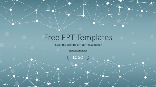 Dot Line Polygons PowerPoint Templates