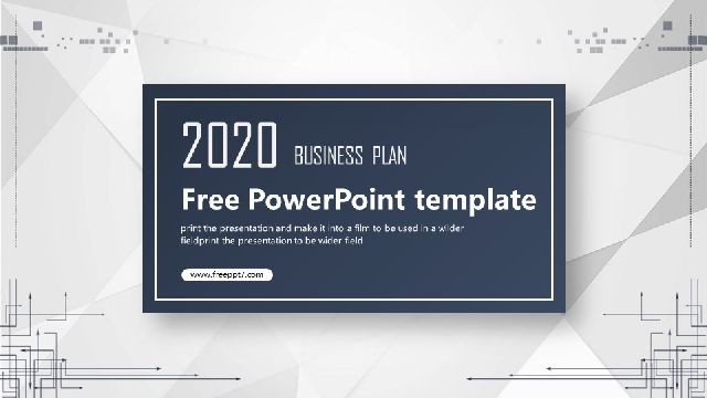 Blue Gray Business Plan PowerPoint Templates