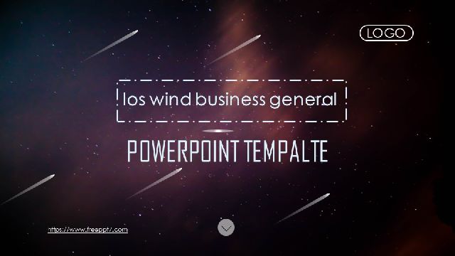 Purple Particle Cloud PowerPoint Templates