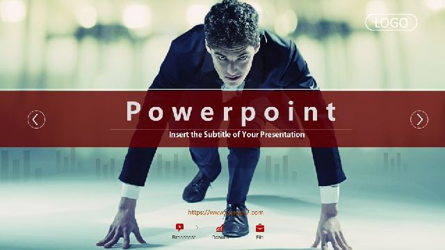 <b>Business starting line PowerPoint Templates</b>