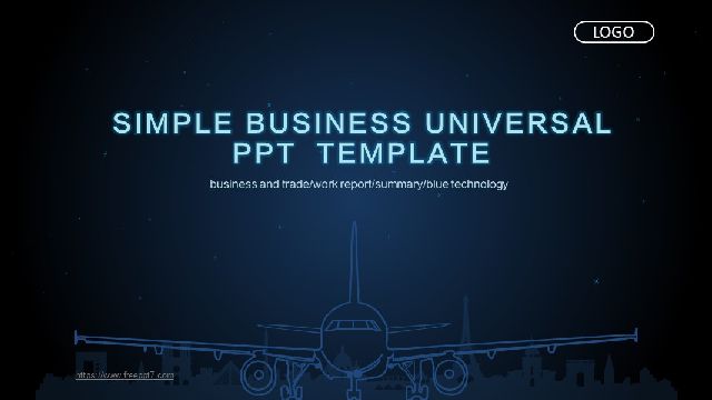 Simple business universal PPT tem