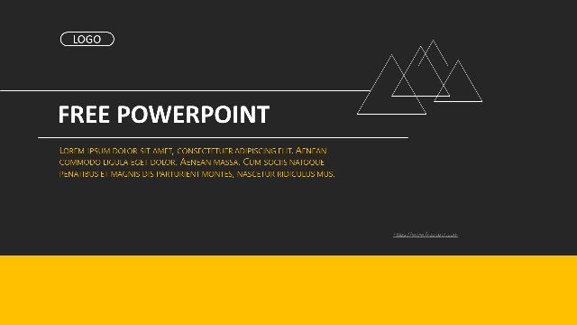 Black and yellow fashion business PPT templates