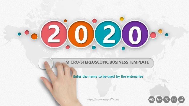 <b>Micro stereo business general PPT templates</b>