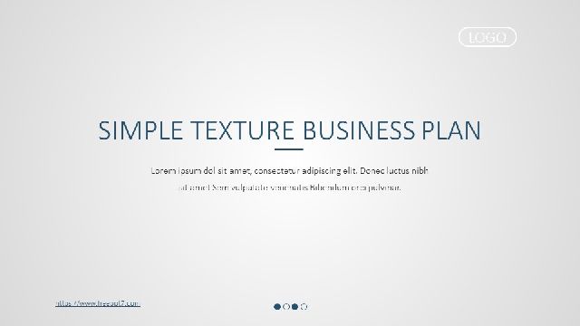 Simple texture business plan PowerPoint templates