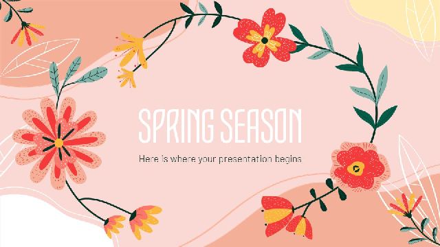 <b>Hand-painted flowers PowerPoint templates</b>