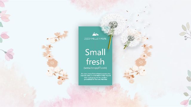 Fresh Dandelion PowerPoint Templates