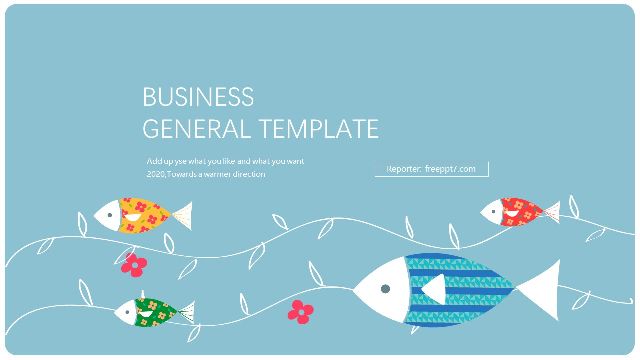 Cartoon fish PowerPoint templates