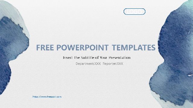 <b>Ink style work report PowerPoint Templates</b>