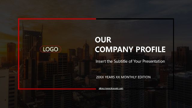 <b>Black Red Company Introduction PowerPoint Templates</b>