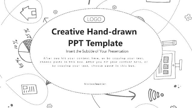 black & white presentation powerpoint template