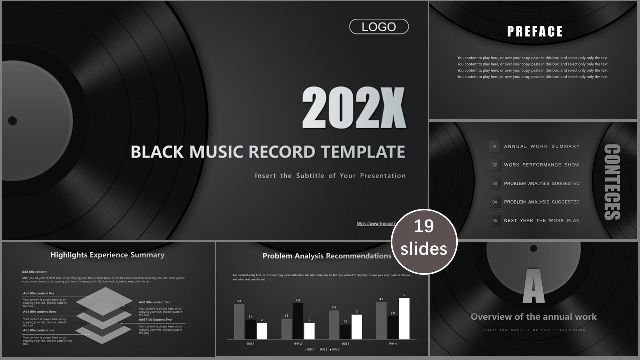 <b>Vinyl record PowerPoint templates</b>