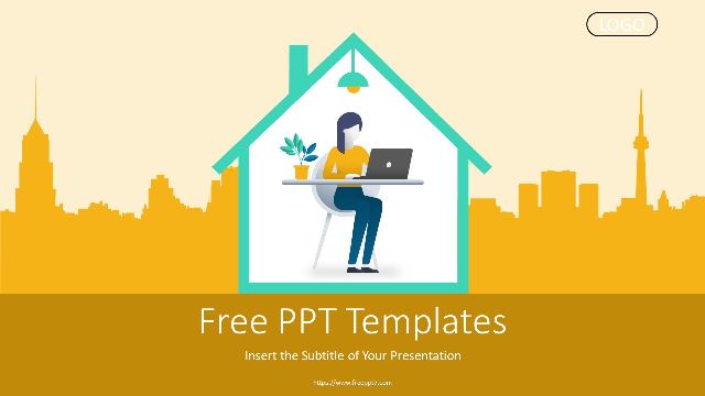 Working From Home PowerPoint template