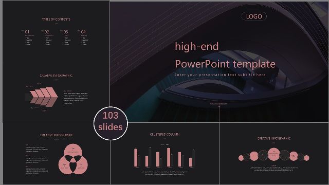 <b>High-end purple business PowerPoint Templates</b>