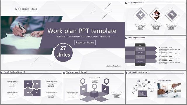 <b>Purple elegant business plan PowerPoint Templates</b>