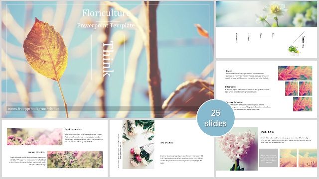 <b>Flower cultivation PowerPoint templates</b>