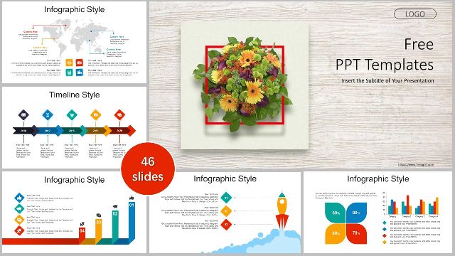 Flower Business PowerPoint Templates