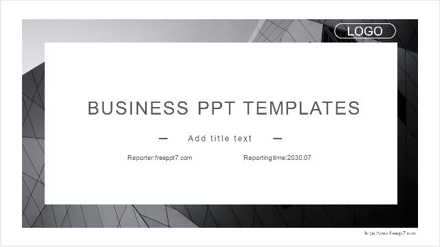 Black and white business PowerPoint Templates