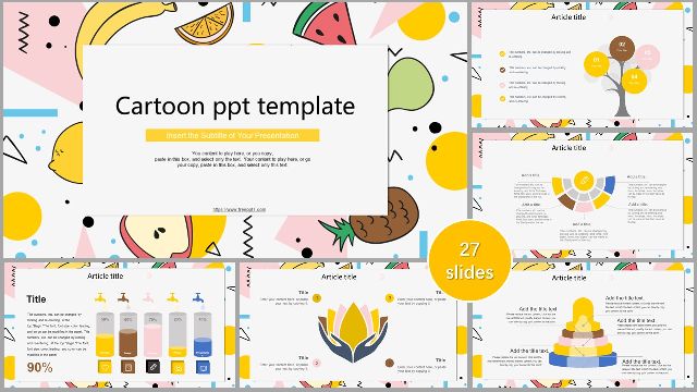 <b>Cartoon Fruit PowerPoint Templates</b>