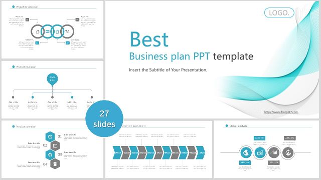 <b>Multi-chart business plan PowerPoint templates</b>