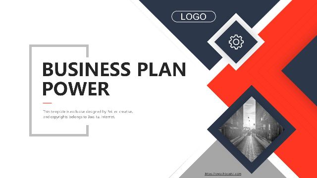 Blue Orange Business Plan PPT