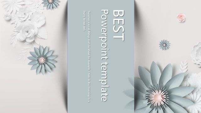 <b>Paper Cut Flower PowerPoint Templates</b>