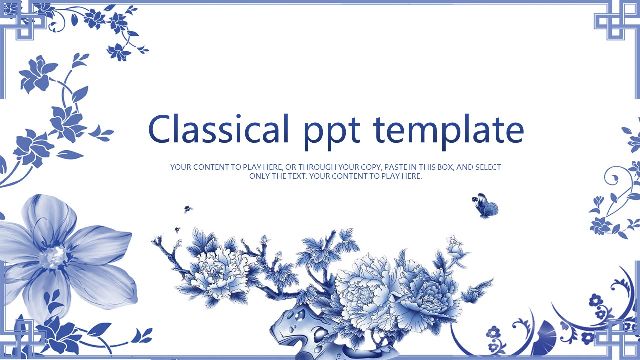Blue and white PowerPoint templates