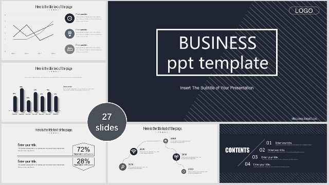 <b>Black minimalist business PowerPoint Templates</b>