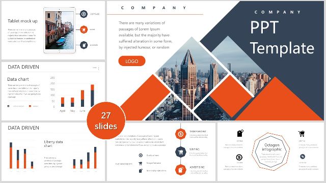 <b>Orange business general PPT templates</b>