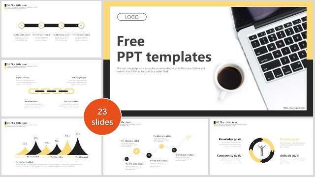 <b>Yellow Black Work Plan PowerPoint Templates</b>