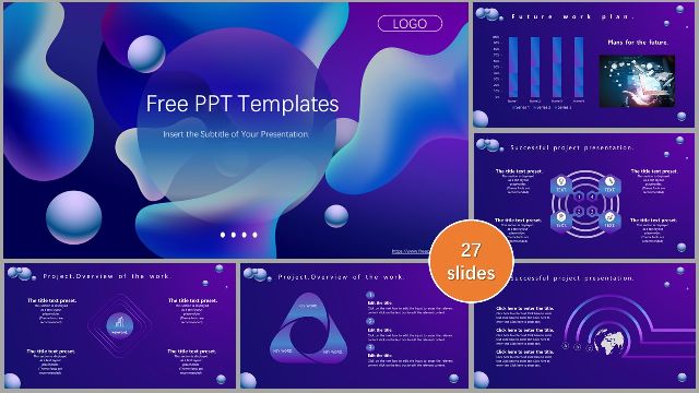 <b>Blue gradient dynamic PPT templates</b>