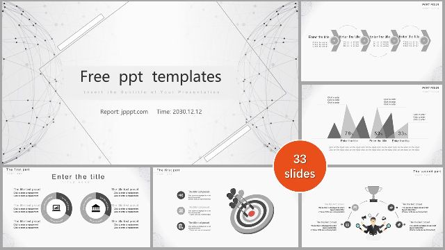<b>Gray dotted planet PowerPoint Templates</b>