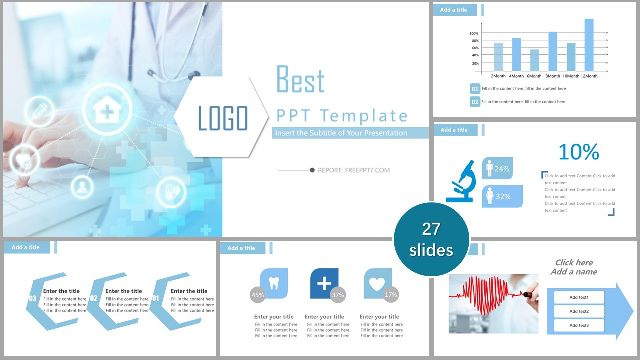 Elegant medical theme PowerPoint Templates