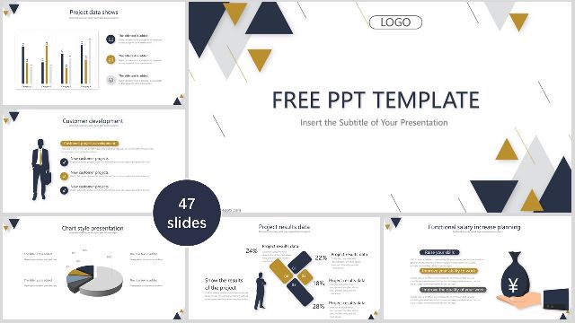 <b>Triangle background business PowerPoint Templates</b>