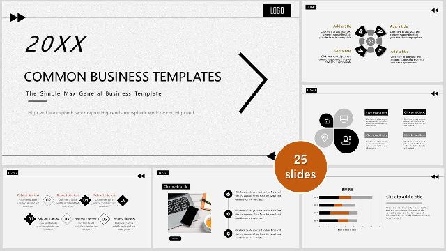 Minimalist general business PPT templates