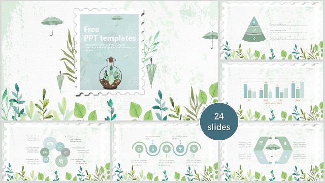 Stamp background PowerPoint templ