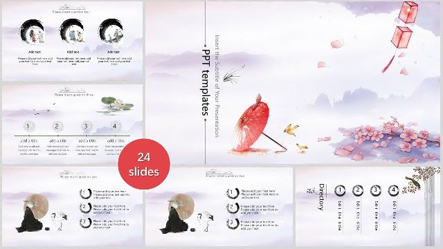 <b>Watercolor Umbrella PowerPoint Templates</b>